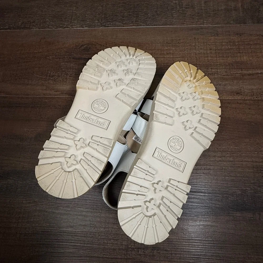 Timberland London Vibe White Fisherman Gladiator Lug Platform Sandals 7 - Picture 9 of 9